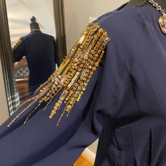 Ladies Embellished Medium Formal Evening Top - Picture 3 of 8